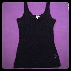 BKE Black Lace Fitted Tank M 🌸🌸💫